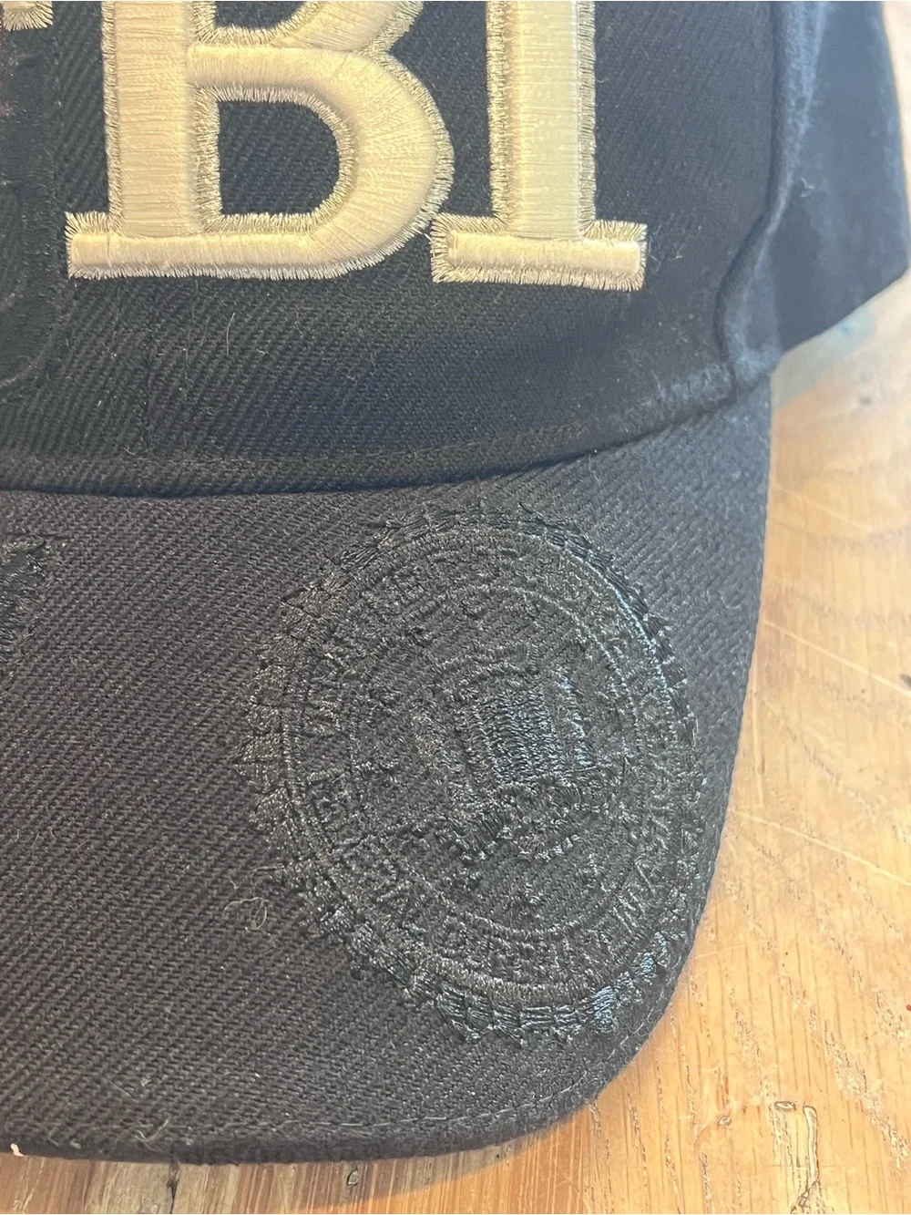 Embroidered FBI Logo Baseball Cap - Black Streetwear America FBI